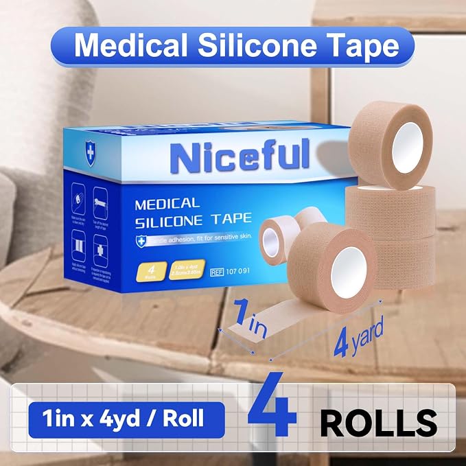 4 Rolls Medical Tape 1" x 4 Yard - Image 2