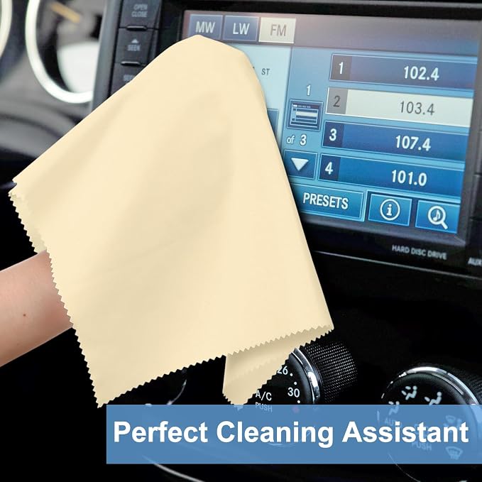 Frienda 12 Pack Large Microfiber Glass Cleaning Cloths 12 x 12 Inch Oversized - Image 7