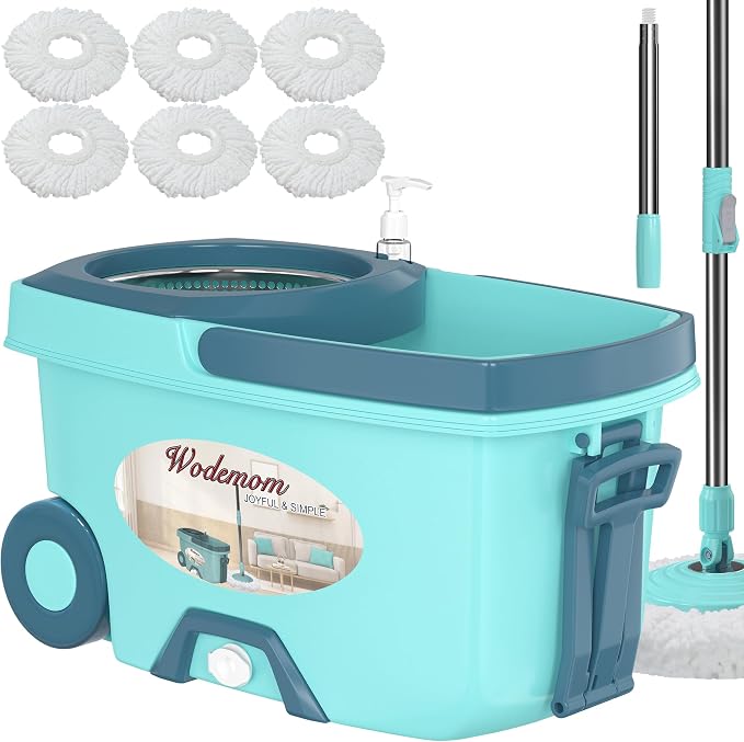 Spin Mop and Bucket System, Mop and Bucket by Wodemom