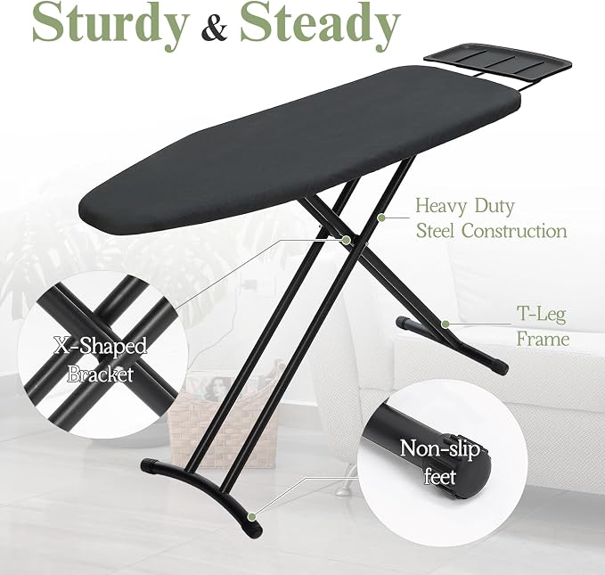 Ironing Board 48x15, Wide Heavy Duty Full Size Iron Board - Image 4