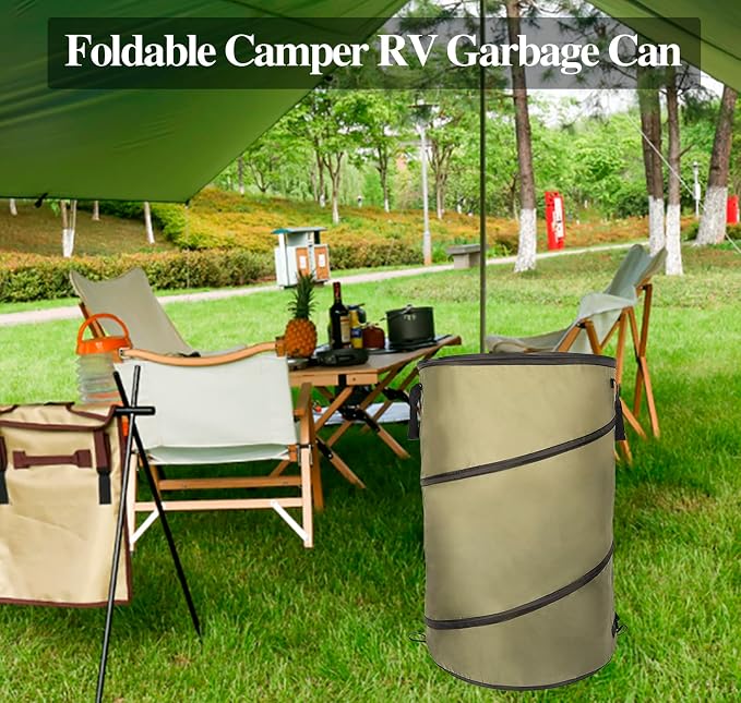 Collapsible Lawn and Leaf Bag Pop-Up Trash Can/Recycle Bin Leaf Waste Bag - Image 4