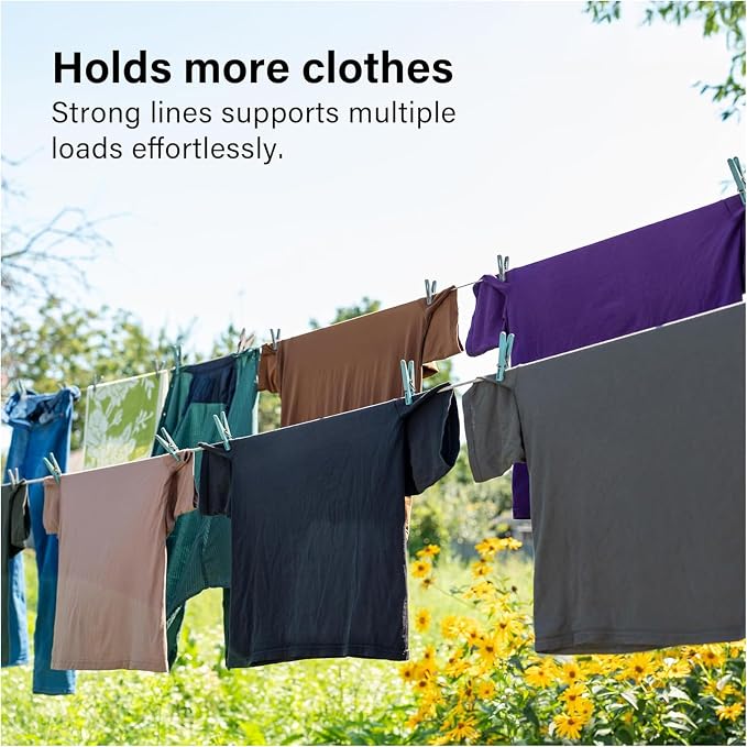 Retractable Double Clothesline – 49 ft x 2 Heavy Duty Clothes Line - Image 7