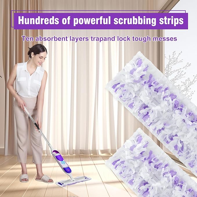 40 Pack Disposable Power Mop Refills Pads Compatible - Image 2