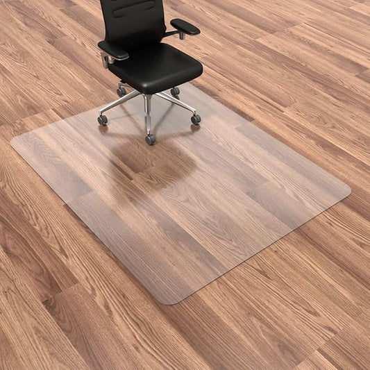 Chair Mat for Hardwood Floor, 53”x 45” Office Chair Mat, Floor Mat for Office by HOMEK