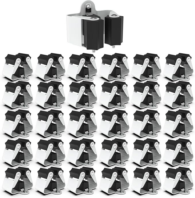 3-H Broom Hanger, Mop Holder Wall Mount 30 Pack, Broom Holder Wall Mount by 3-H