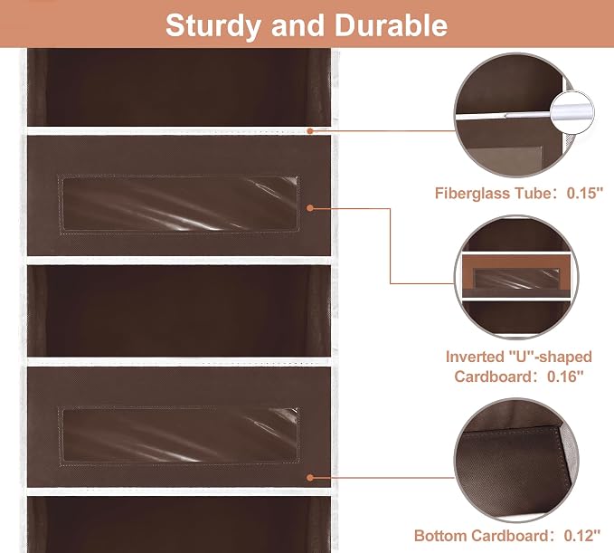 5-Tier Over The Door Storage Organizer - Image 3