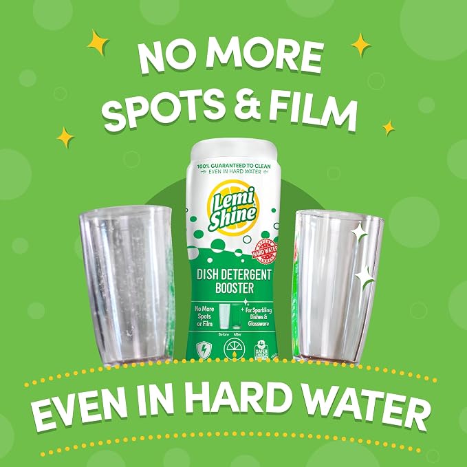 Lemi Shine Dish Detergent Booster, Hard Water Stain Remover - Image 2