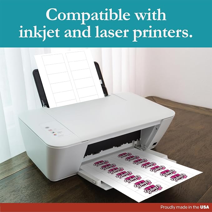 Premium Label Supply White Sticker Bottle Labels – 3" x 1.5" – Laser/Inkjet - Image 5
