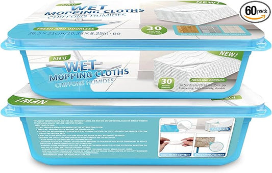Upgraded Wet Mop Refills for Swiffer Sweeper Wet Pads by AIRU