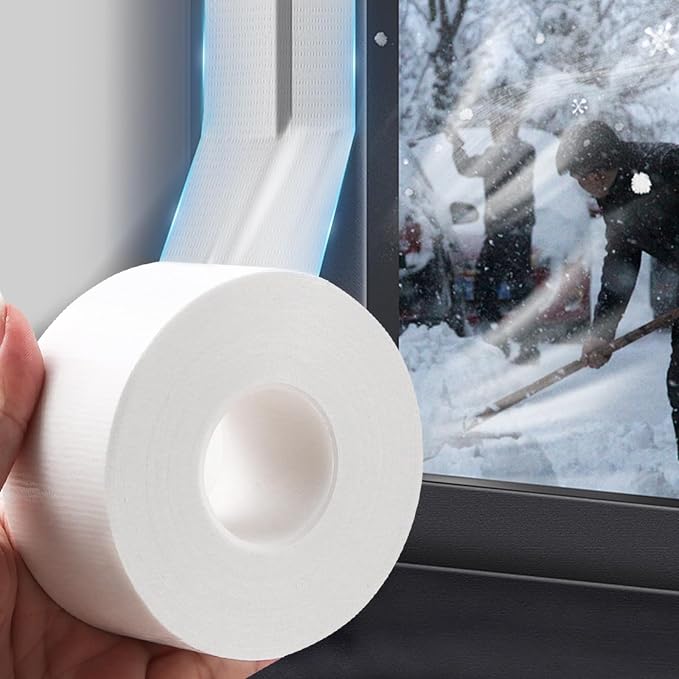 Window Weather Sealing Tape 2 Inch x 90 FT Weather Stripping Residue-Free by QoqooiceSnorkelingGear