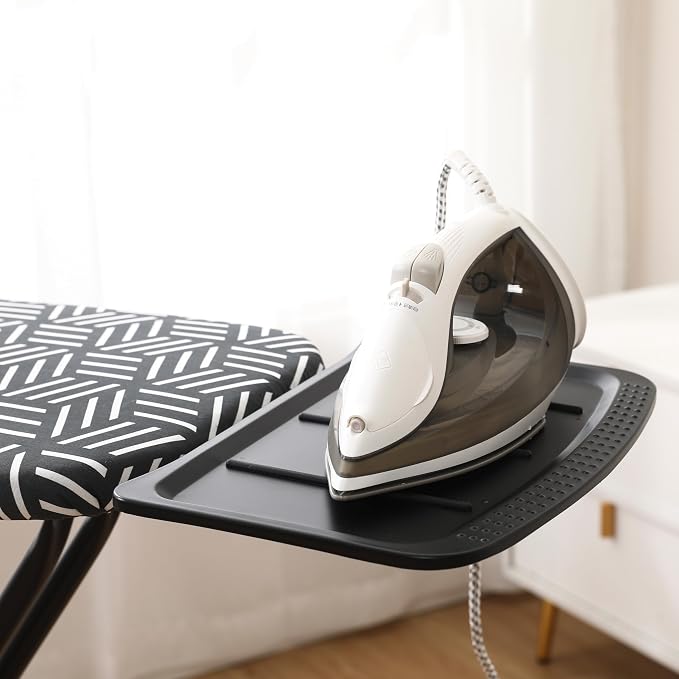 caius Ironing Board with Steam Iron Rest, Compact and Space Saver Iron Board - Image 8