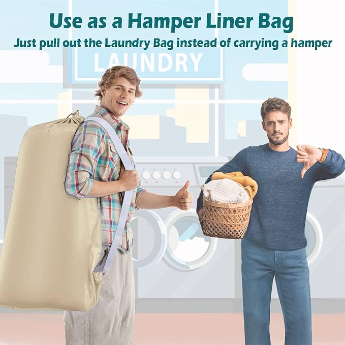 Heavy Duty Laundry Bag 2 Pack XL Nylon Laundry Bags - Image 4