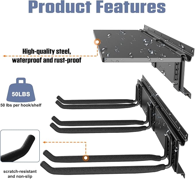 WALMANN Wall Mounted Garden Tool Rack - Image 6