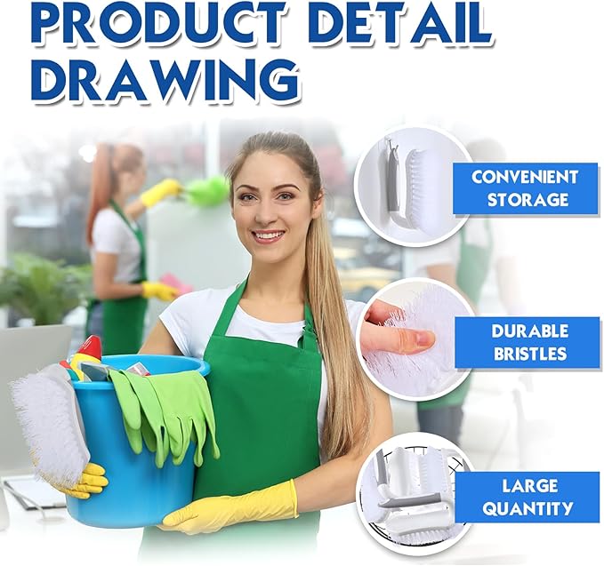 Lallisa 12 Pcs Scrub Brush for Cleaning - Image 4