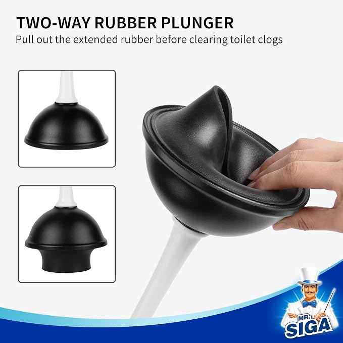 MR.SIGA Toilet Plunger and Bowl Brush Combo - Image 3