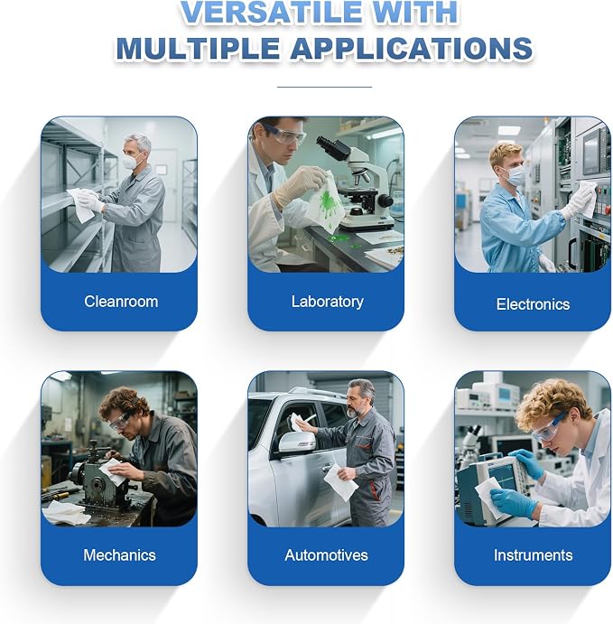 Cleanroom Wipes 6"x6" Lint Free Wipes - Image 8