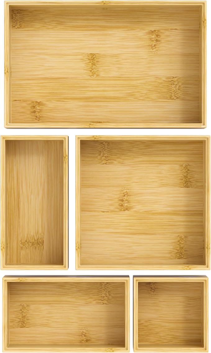 Bamboo Drawer Organizer Set - Image 9