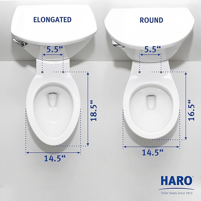 HARO | ELONGATED Toilet Seat | Slow-Close-Seat | Heavy-Duty up to 550 lbs - Image 6