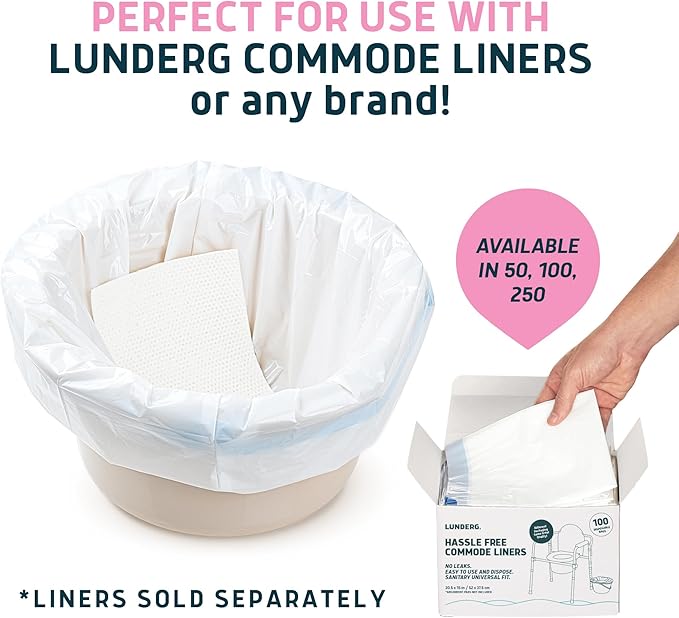 Lunderg Rose Scented Super Absorbent Commode Pads - Image 5
