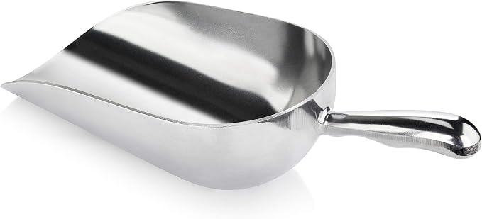 New Star Foodservice 34608 One-Piece Cast Aluminum Round Bottom Bar Ice Flour by NewStarFoodservice