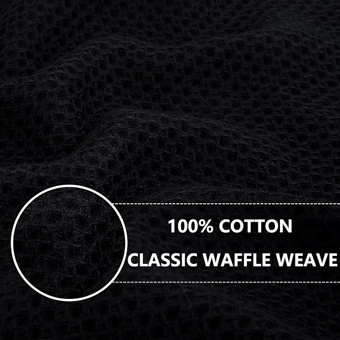 Homaxy 100% Cotton Waffle Weave Kitchen Dish Towels, Ultra Soft Absorbent Quick - Image 2