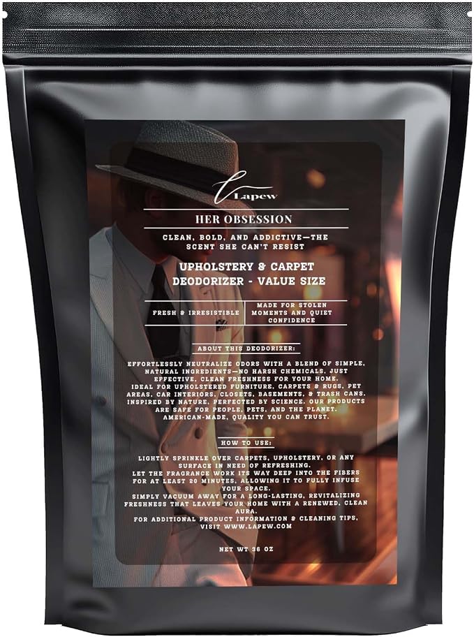 Her Obsession Carpet Freshener Powder Refill 36 oz | Powerful Odor Eliminator by Lapew