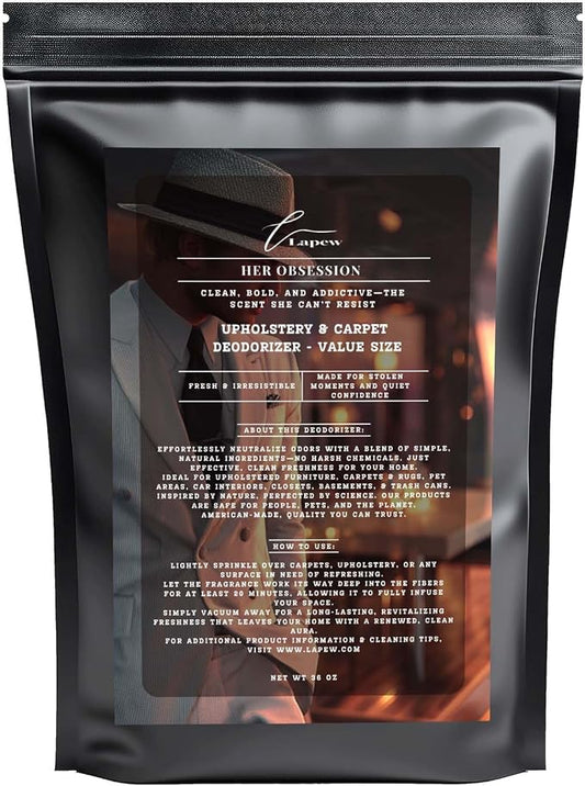 Her Obsession Carpet Freshener Powder Refill 36 oz | Powerful Odor Eliminator by Lapew