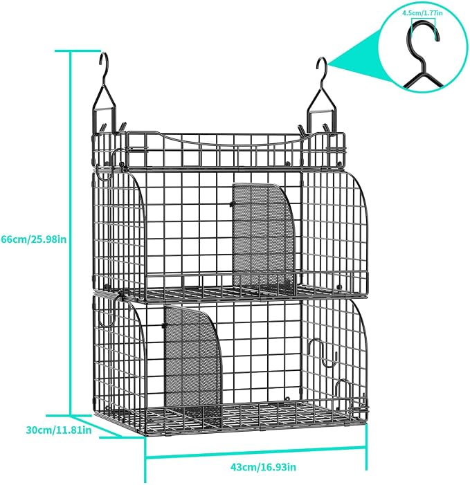 HapiRm Hanging Closet Organizer Storage - Image 3