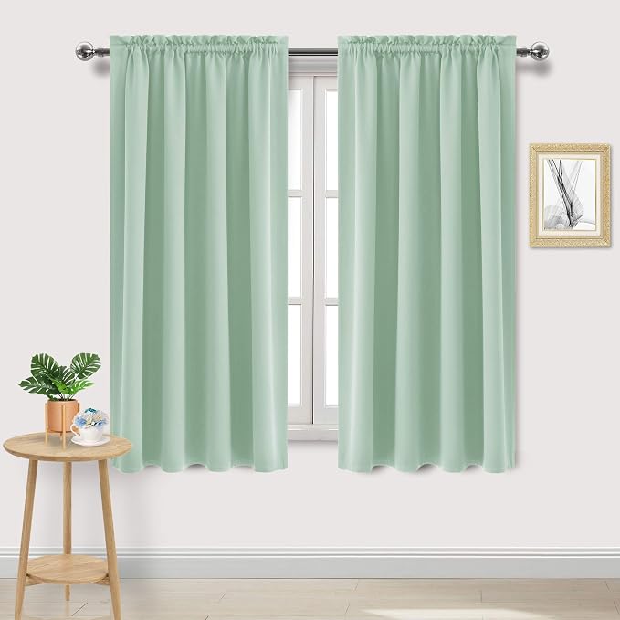 DWCN Blackout Curtains Room Darkening Thermal Insulated Bedroom Curtains Window by DWCN