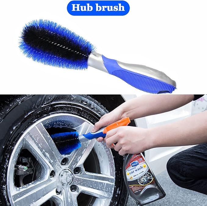 Car Wash Brush With Long Handle, Chenille Microfiber Mop Mitt, 1 Replacement - Image 4