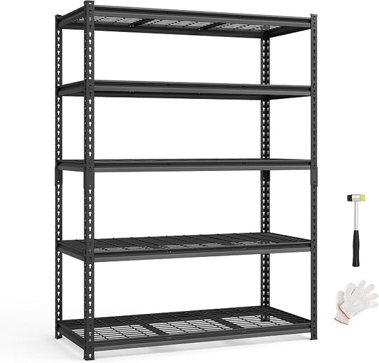 SONGMICS 5-Tier Storage Shelves, Heavy-Duty Garage Shelving, Adjustable by SONGMICSbySONGMICSHOME