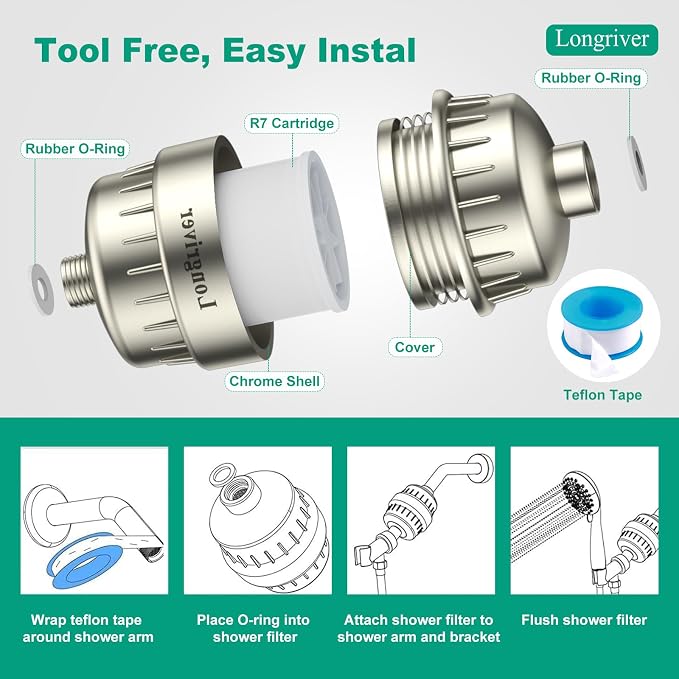 R7 Shower Filter High Put Shower Water Filter - Image 8