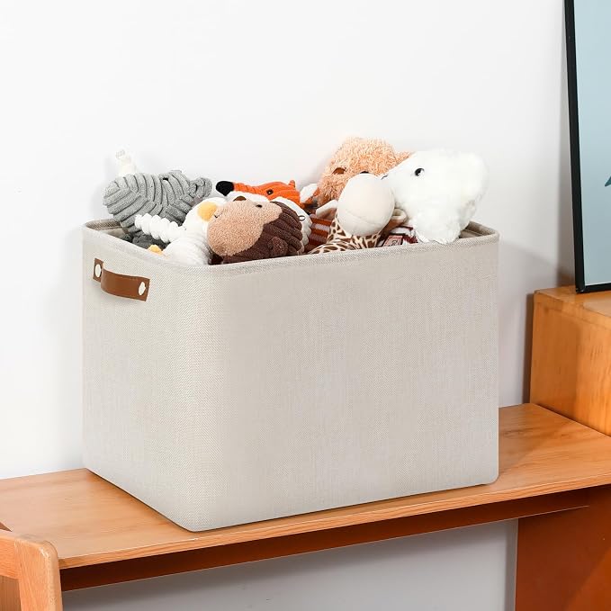 DULLEMELO Large Storage Baskets, Fabric Storage Bins - Image 4