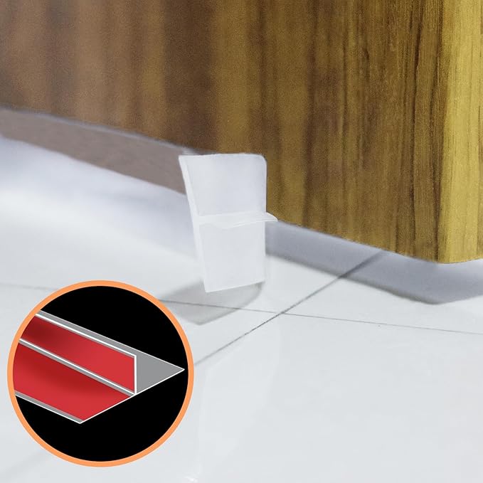 Orghtin T-Shaped Silicone Seal Strip, 40Ft Door Draft Stopper - Image 2