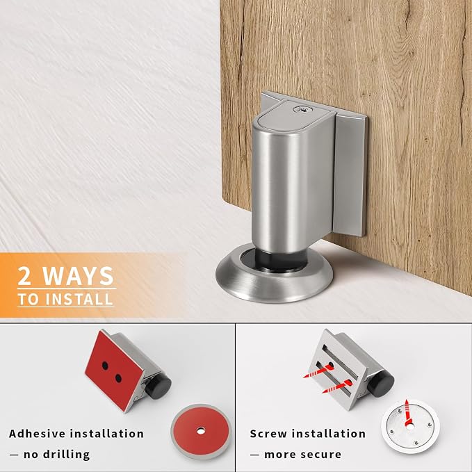 Bak Bo Magnetic Door Stoppers 1 Pack Bottom of Door Holder Keep Door Open No - Image 4