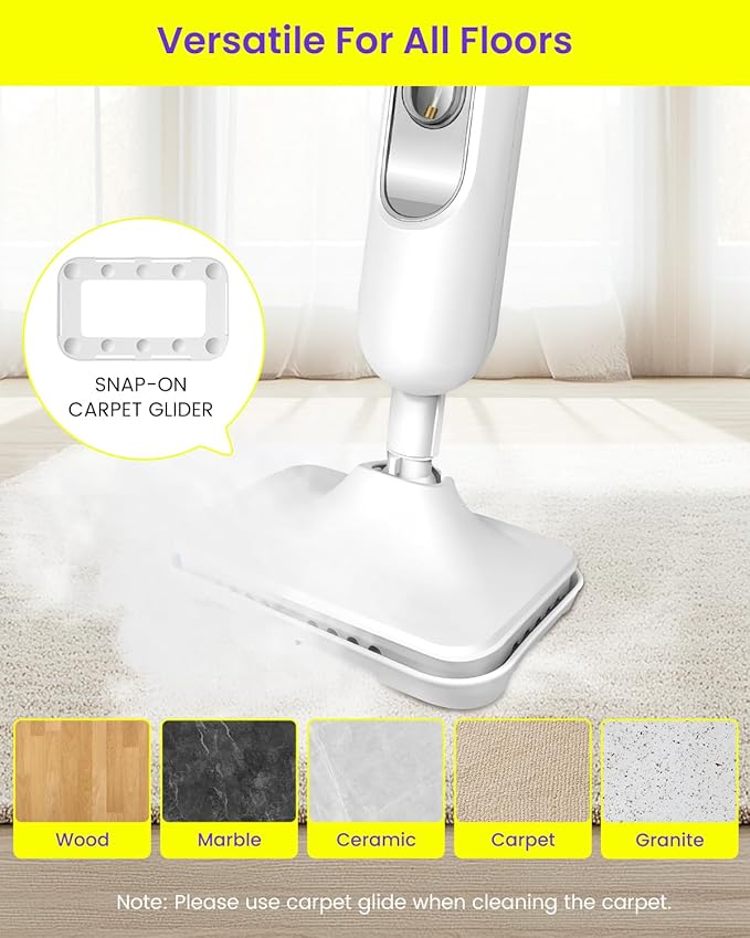 Steam Mop for Floor Cleaning, Effortless Ergonomic Design Floor Steamer for - Image 7