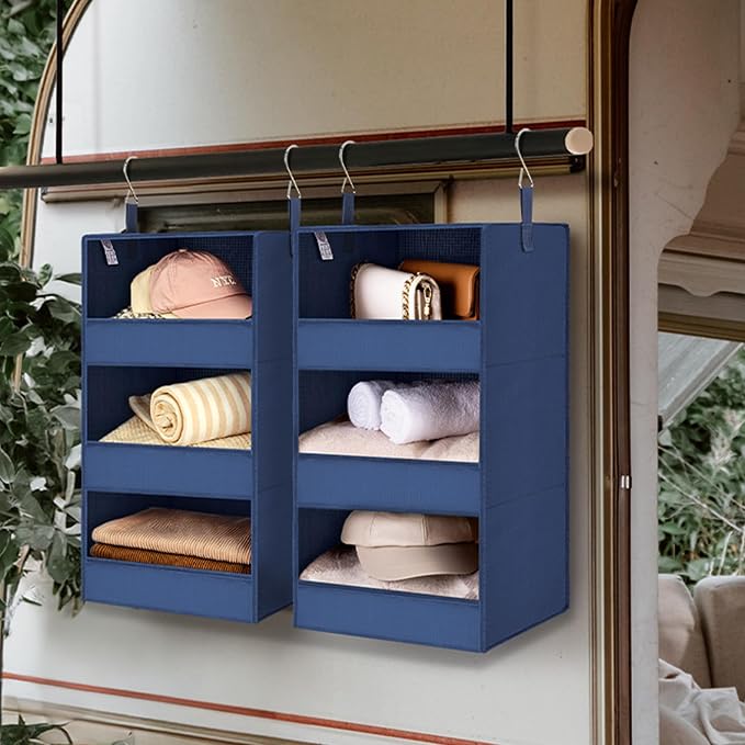 GRANNY SAYS 3-Shelf Closet Organizers and Storage, Foldable Hanging Closet - Image 5