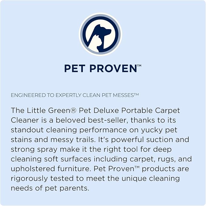 BISSELL Little Green Pet Deluxe Portable Carpet Cleaner and Car/Auto Detailer - Image 2