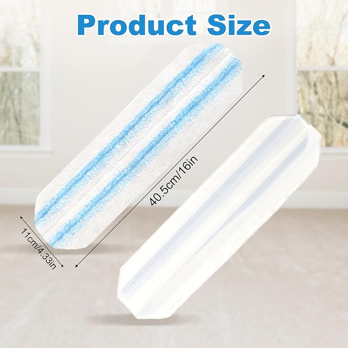 3PCS Replacement Mop Pads for O-Cedar H2prO Flat Mop System, Microfiber Mop Pad - Image 2