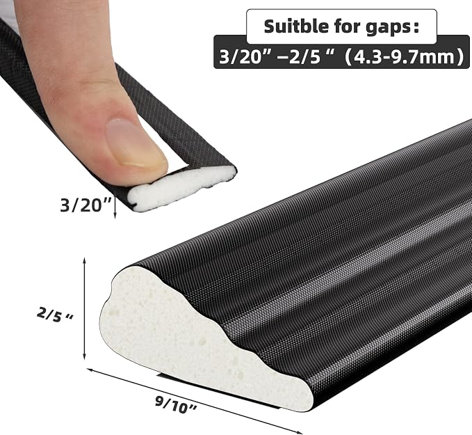 9.8 Ft Weather Stripping Seal Strip - Image 3