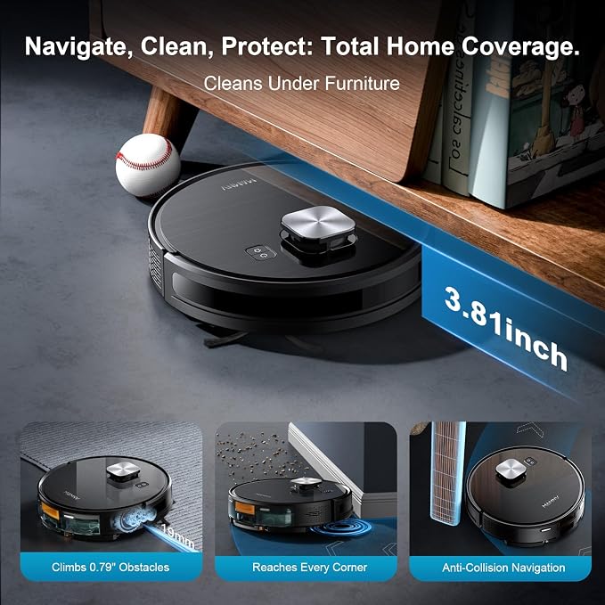 MAMNV Robot Vacuum and Mop, 11500 Pa Suction, 3-in-1 Robotic Vacuum - Image 7