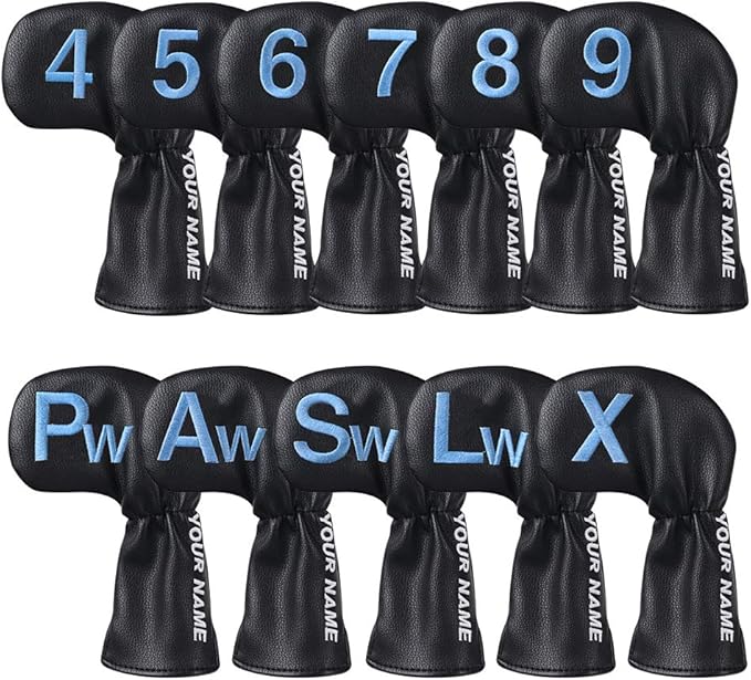 CRAFTSMAN GOLF 11pcs /Set USA US Flag Clover Leather Left Right Black White by CRAFTSMANGOLF