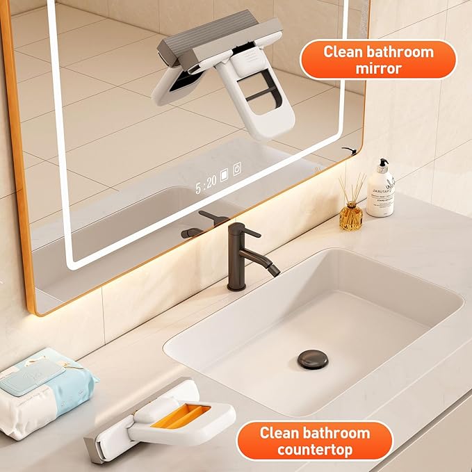 Mini Foldable Desktop Mop, 2026 New Portable Cleaning Sponge Mop - Image 3