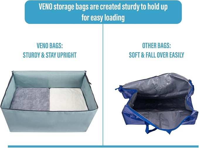 VENO 10 Pack Moving and Storage Bags, Heavy Duty, Alternative to Moving Boxes - Image 5