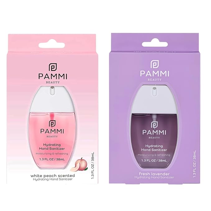 PAMMI Power Mist Hydrating Hand Sanitizer Spray, Portable Travel Size Pocket by PAMMI