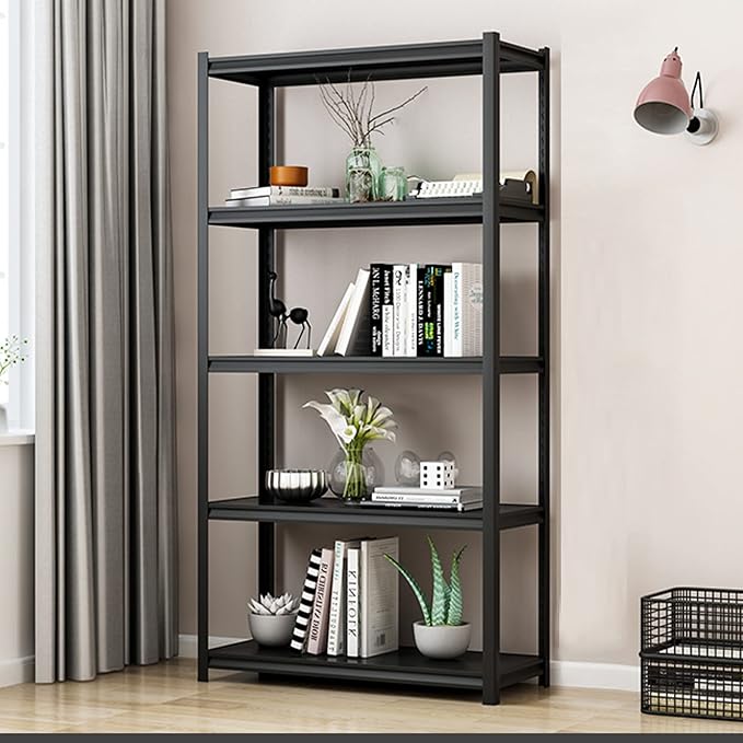 Heavy Duty Garage Shelving, Metal Storage Shelves, Adjustable 5 Tier Metal - Image 2