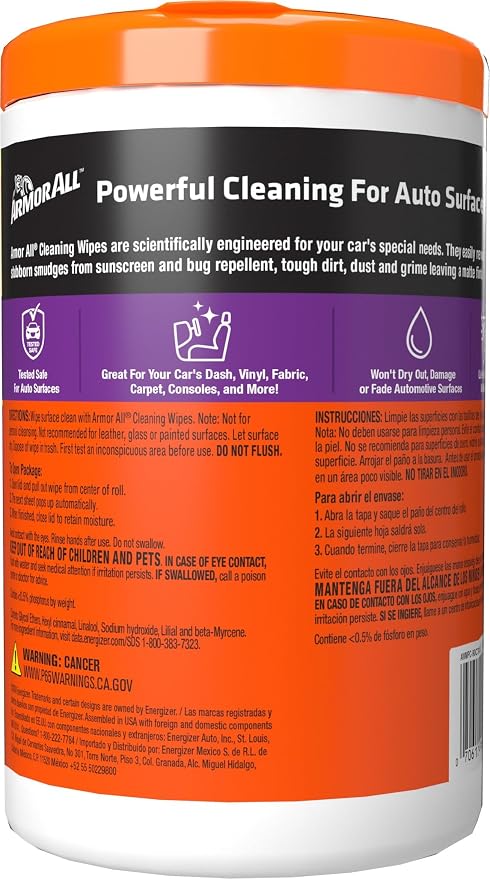 Armor All Car Cleaning Wipes, Wipes - Image 7