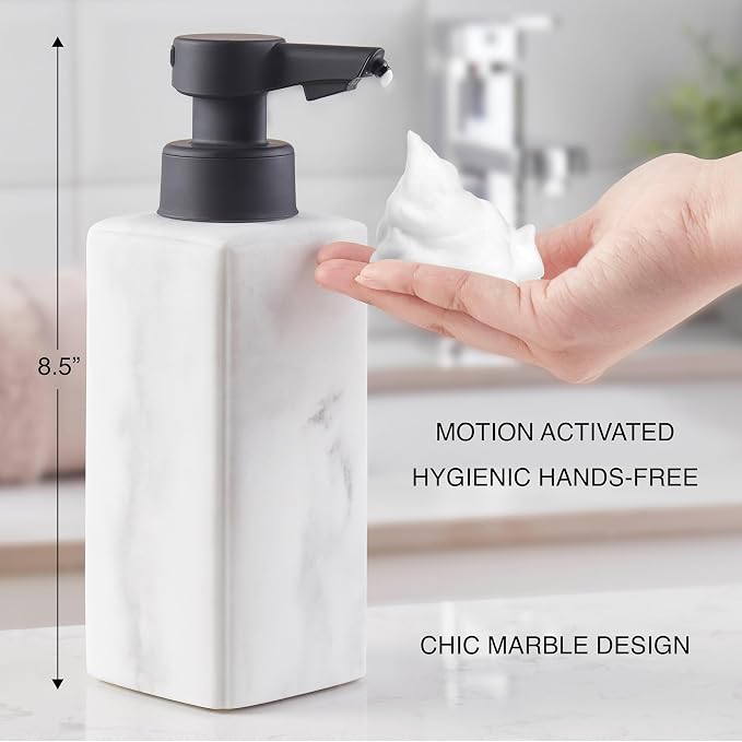 DKNY Hands Free Automatic Liquid Soap Dispenser, Refillable, Rechargeable - Image 2