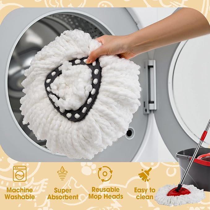 20Pack Spin Mop Replacement Heads, Microfiber Spin Mop Refills - Image 4