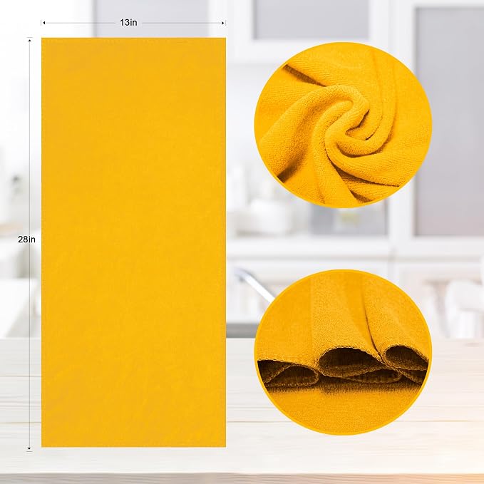 kimteny 13x28 Inches Kitchen Cloth Dish Towels, 400 GSM Premium Dishcloths - Image 6